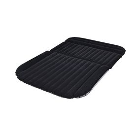 Auto Traveling Camping Air Backseat Mattress Travel Sleeping Pad (Color: BLACK, Type: Sleeping Pad)
