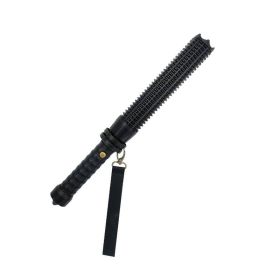 Rechargeable Portable Security Torch with LED Flashlight (Color: BLACK, Type: Style A)