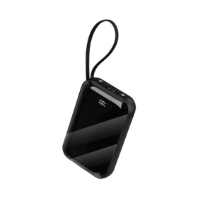 Universal Charging Companion  Power Bank - Suitable For A Variety Of Scenarios, With Portability And Multiple Capacities, Fast Charging And Wirel (Color: BLACK)