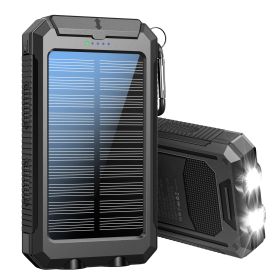 Life Light Solar Power Bank (Color: BLACK)